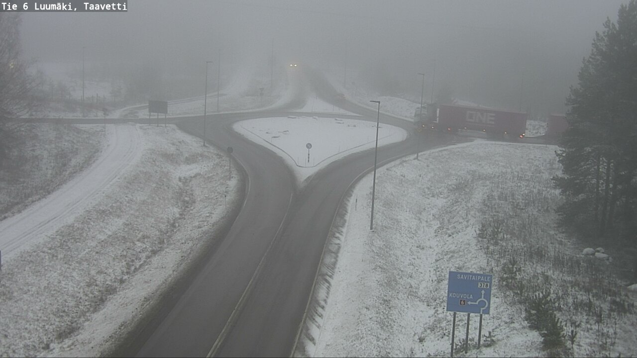 Weather Camera Image Väg 6 Luumäki, Taavetti, Luumäki, Etelä-Karjala