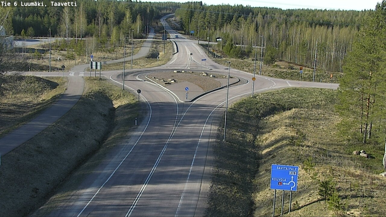 Weather Camera Image Väg 6 Luumäki, Taavetti, Luumäki, Etelä-Karjala