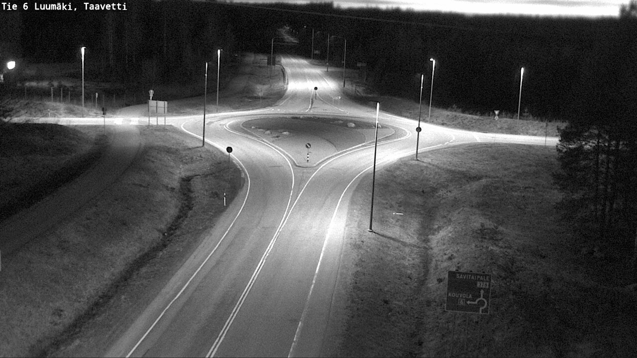 Weather Camera Image Väg 6 Luumäki, Taavetti, Luumäki, Etelä-Karjala