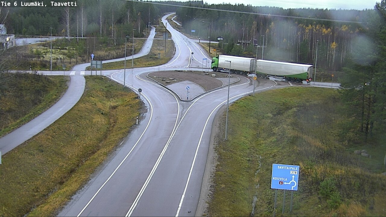 Weather Camera Image Väg 6 Luumäki, Taavetti, Luumäki, Etelä-Karjala