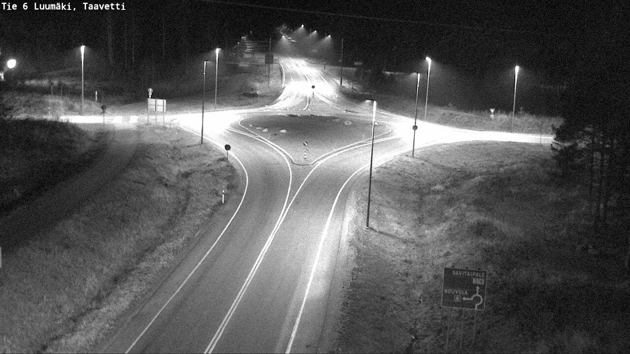 Weather Camera Image Väg 6 Luumäki, Taavetti, Luumäki, Etelä-Karjala