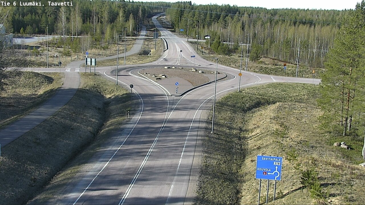 Weather Camera Image Väg 6 Luumäki, Taavetti, Luumäki, Etelä-Karjala