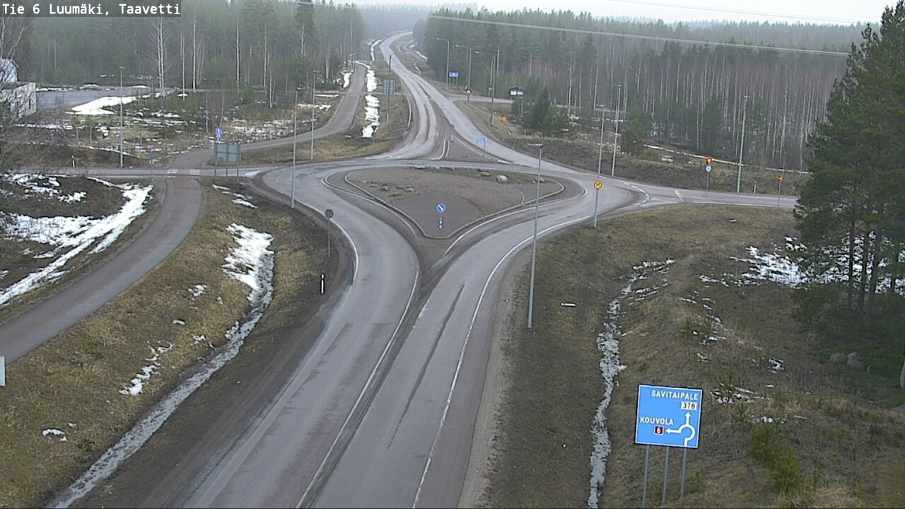 Weather Camera Image Väg 6 Luumäki, Taavetti, Luumäki, Etelä-Karjala