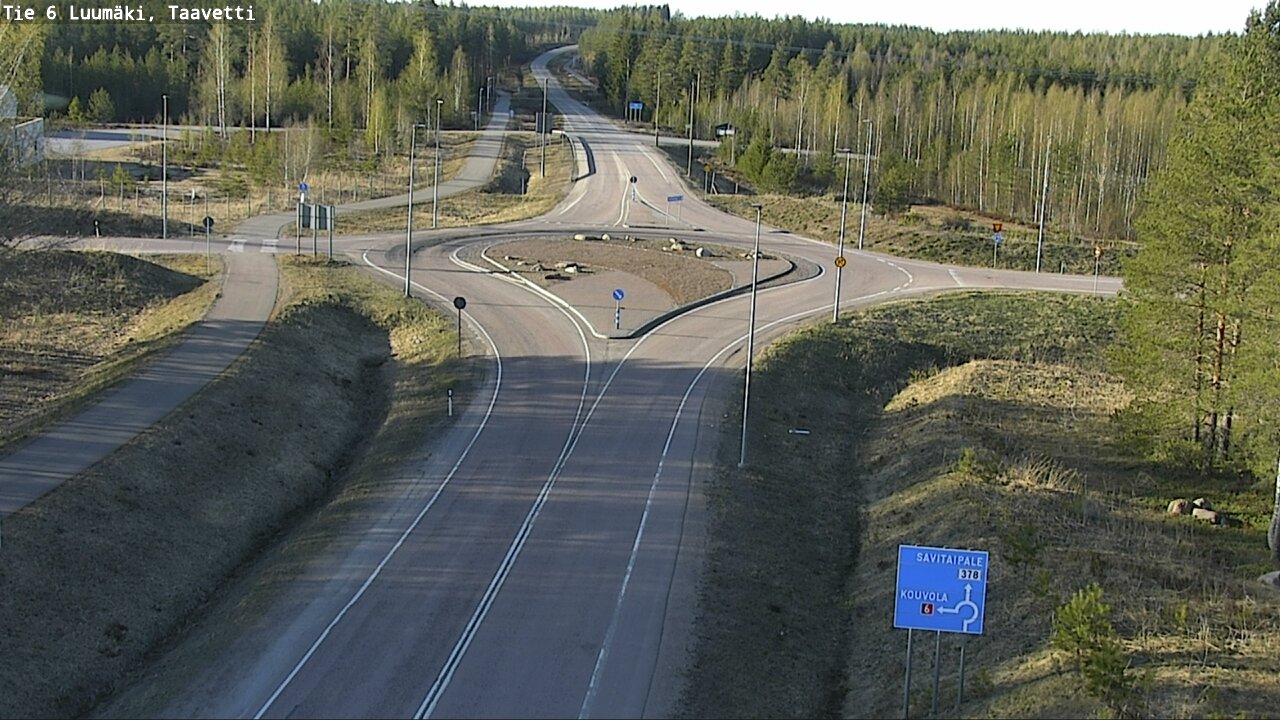 Weather Camera Image Väg 6 Luumäki, Taavetti, Luumäki, Etelä-Karjala