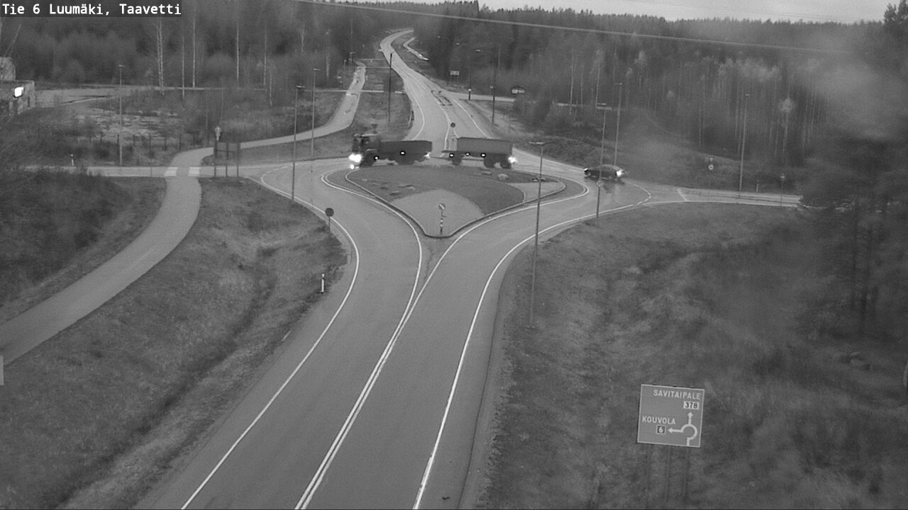 Weather Camera Image Väg 6 Luumäki, Taavetti, Luumäki, Etelä-Karjala