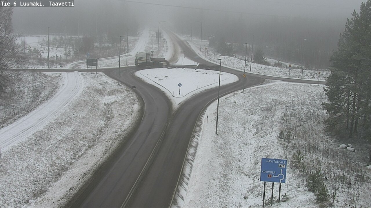 Weather Camera Image Väg 6 Luumäki, Taavetti, Luumäki, Etelä-Karjala