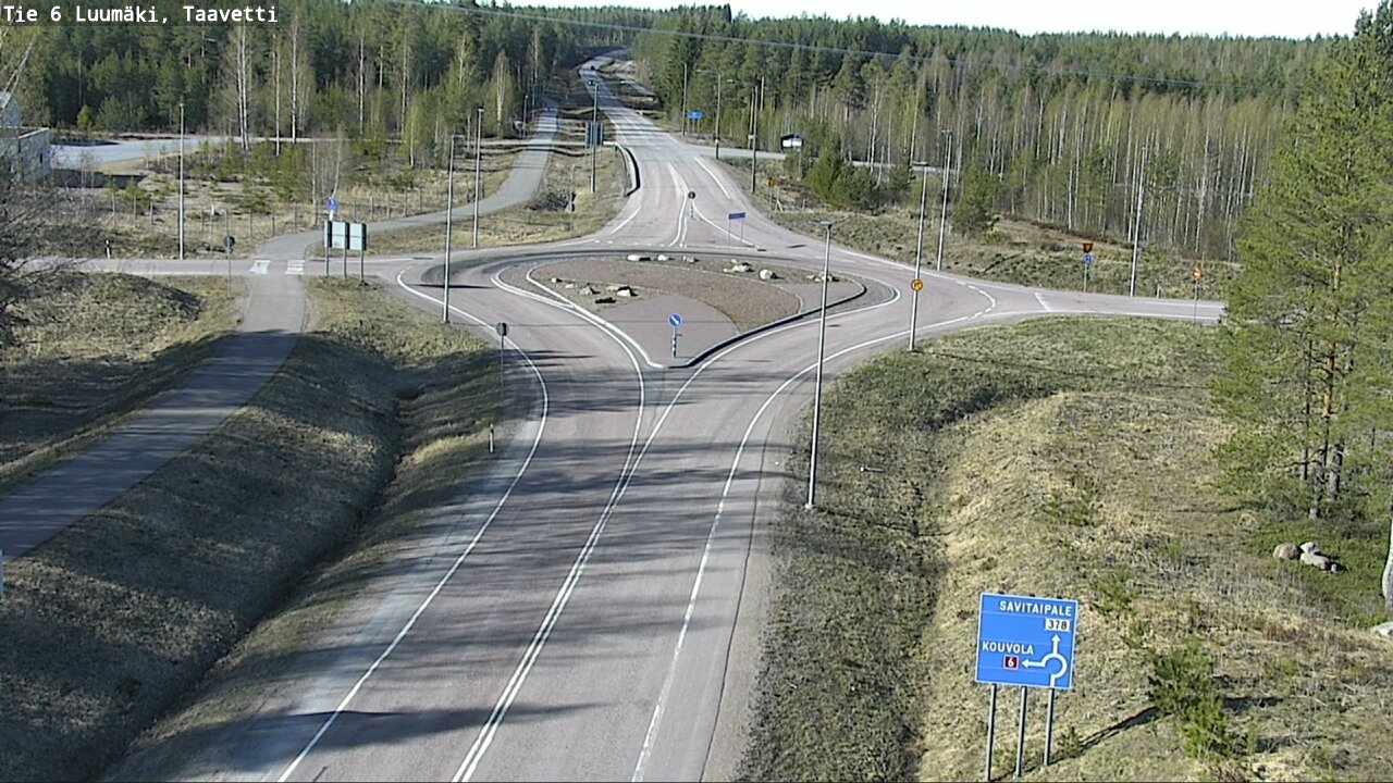 Weather Camera Image Väg 6 Luumäki, Taavetti, Luumäki, Etelä-Karjala