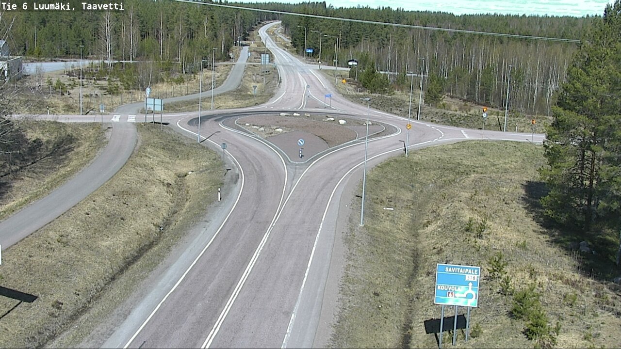 Weather Camera Image Väg 6 Luumäki, Taavetti, Luumäki, Etelä-Karjala