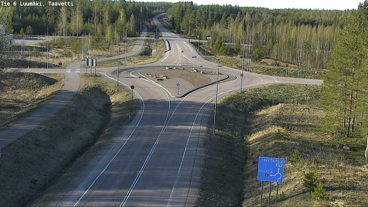 Weather Camera Image Väg 6 Luumäki, Taavetti, Luumäki, Etelä-Karjala