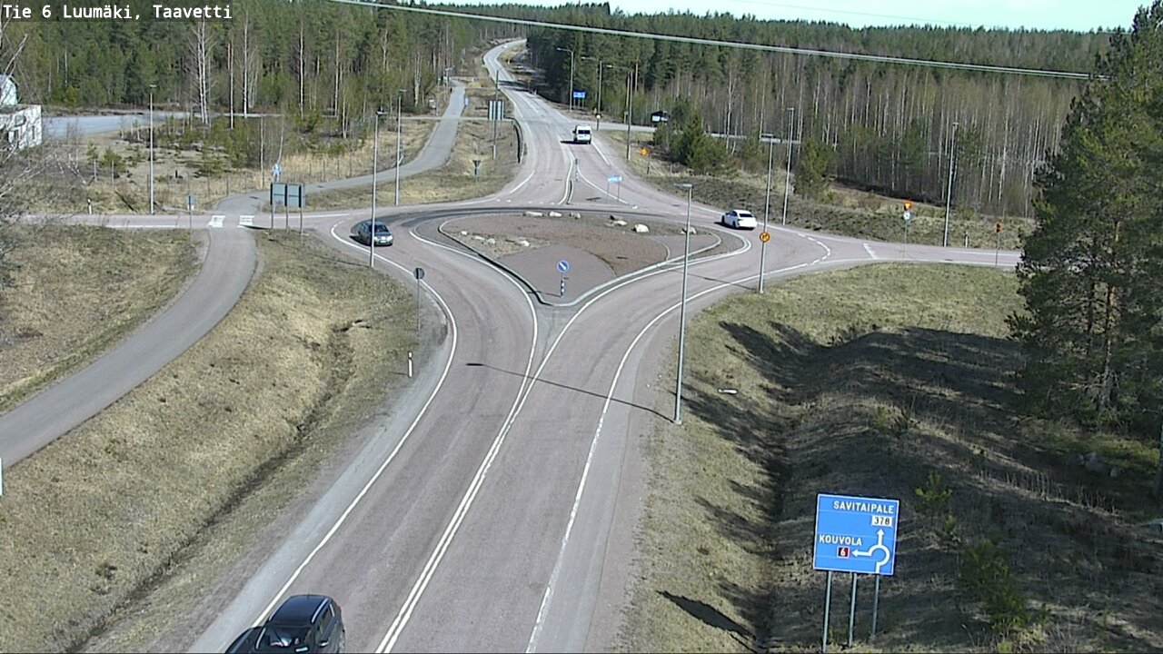 Weather Camera Image Väg 6 Luumäki, Taavetti, Luumäki, Etelä-Karjala