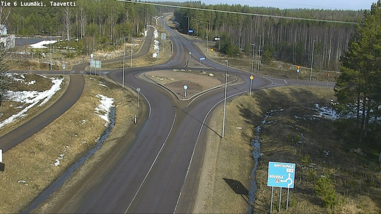 Weather Camera Image Väg 6 Luumäki, Taavetti, Luumäki, Etelä-Karjala