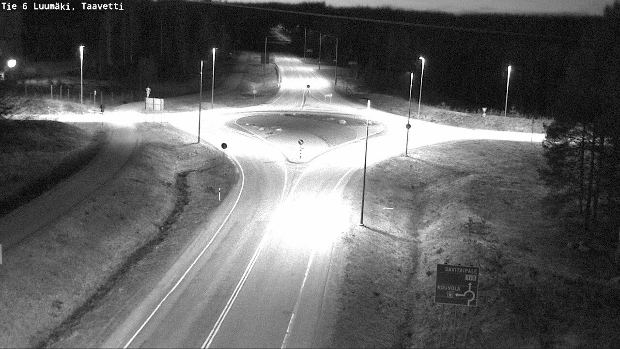 Weather Camera Image Väg 6 Luumäki, Taavetti, Luumäki, Etelä-Karjala