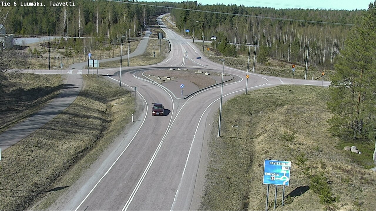 Weather Camera Image Väg 6 Luumäki, Taavetti, Luumäki, Etelä-Karjala