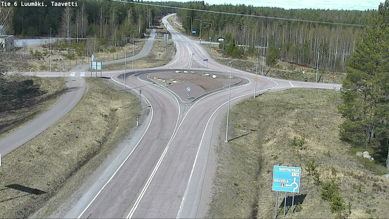 Weather Camera Image Väg 6 Luumäki, Taavetti, Luumäki, Etelä-Karjala