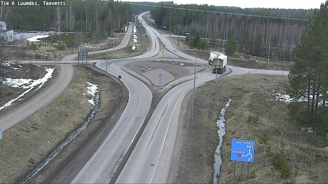 Weather Camera Image Väg 6 Luumäki, Taavetti, Luumäki, Etelä-Karjala