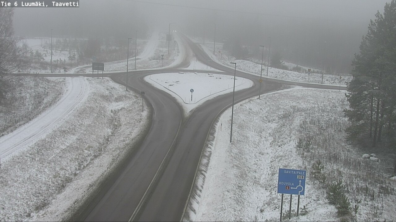 Weather Camera Image Väg 6 Luumäki, Taavetti, Luumäki, Etelä-Karjala