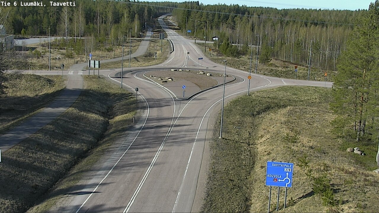 Weather Camera Image Väg 6 Luumäki, Taavetti, Luumäki, Etelä-Karjala