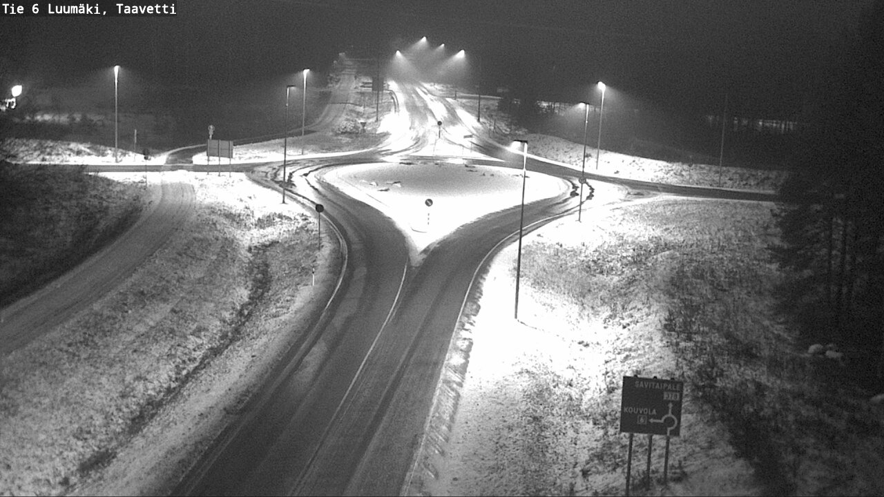 Weather Camera Image Väg 6 Luumäki, Taavetti, Luumäki, Etelä-Karjala