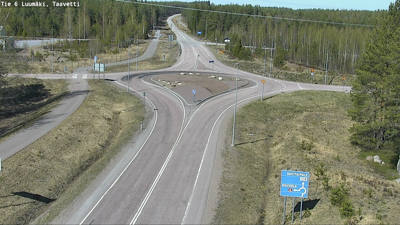 Weather Camera Image Road 6 Luumäki, Taavetti, Luumäki, Etelä-Karjala