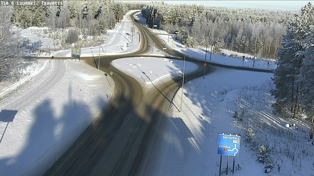 Weather Camera Image Road 6 Luumäki, Taavetti, Luumäki, Etelä-Karjala