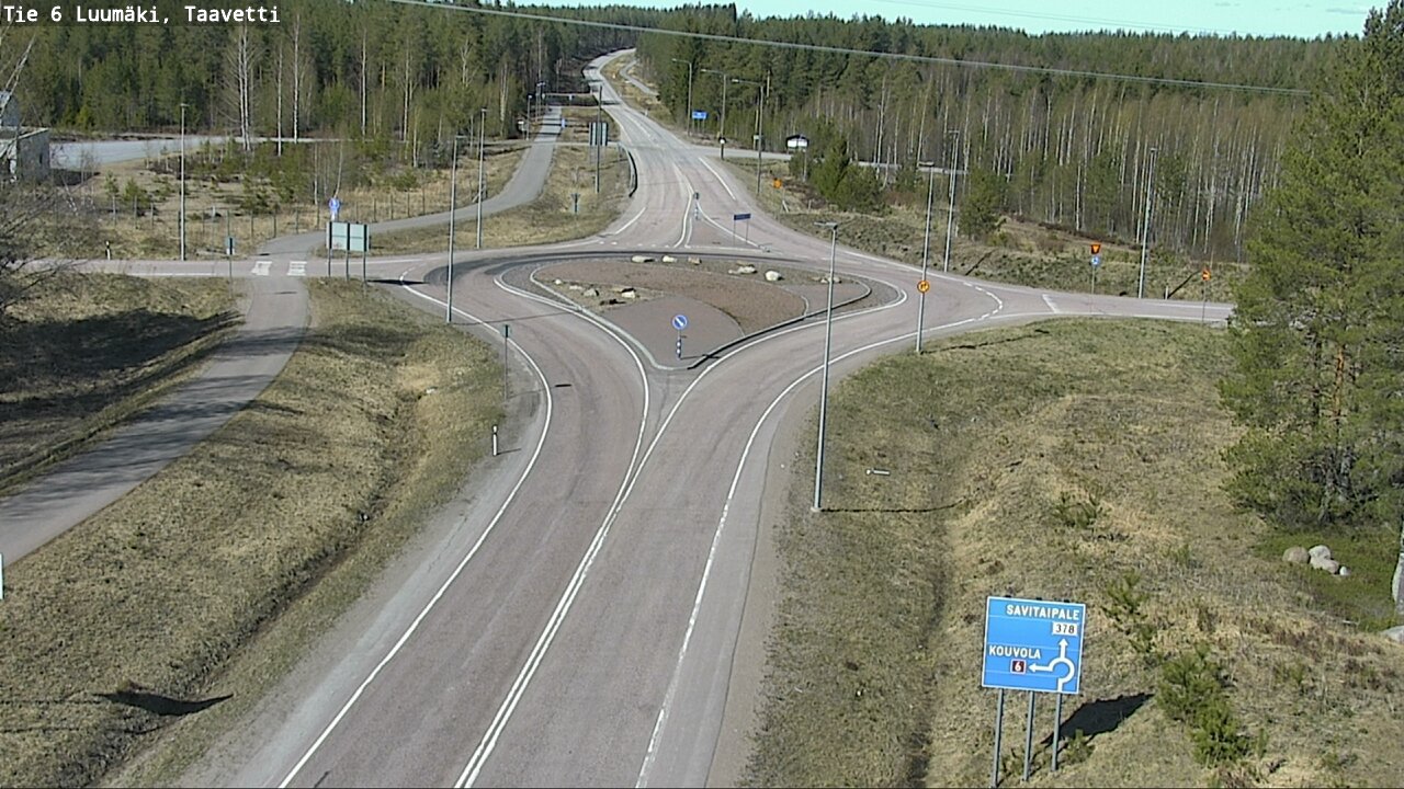 Weather Camera Image Väg 6 Luumäki, Taavetti, Luumäki, Etelä-Karjala