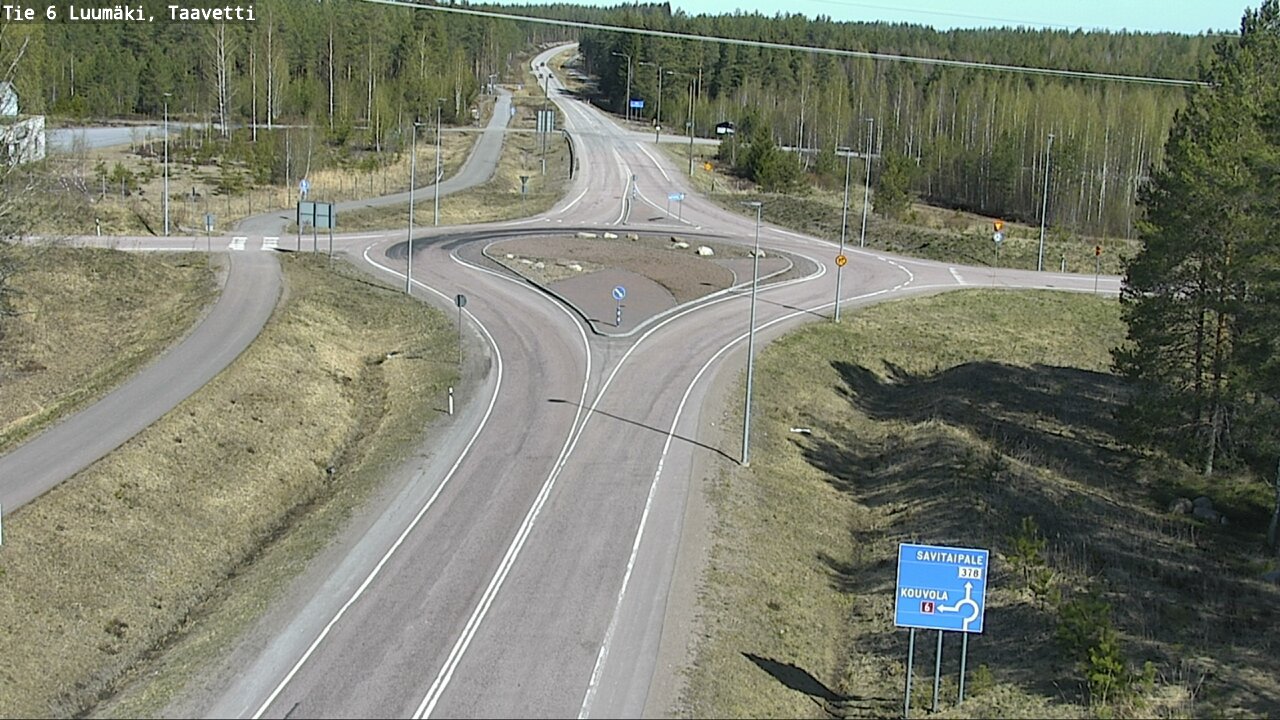 Weather Camera Image Road 6 Luumäki, Taavetti, Luumäki, Etelä-Karjala