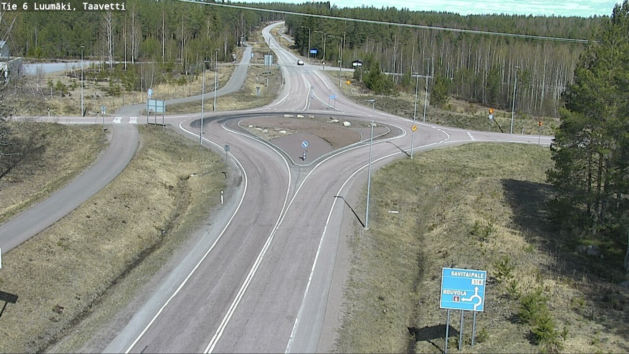 Weather Camera Image Väg 6 Luumäki, Taavetti, Luumäki, Etelä-Karjala