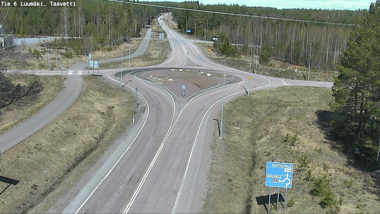 Weather Camera Image Väg 6 Luumäki, Taavetti, Luumäki, Etelä-Karjala