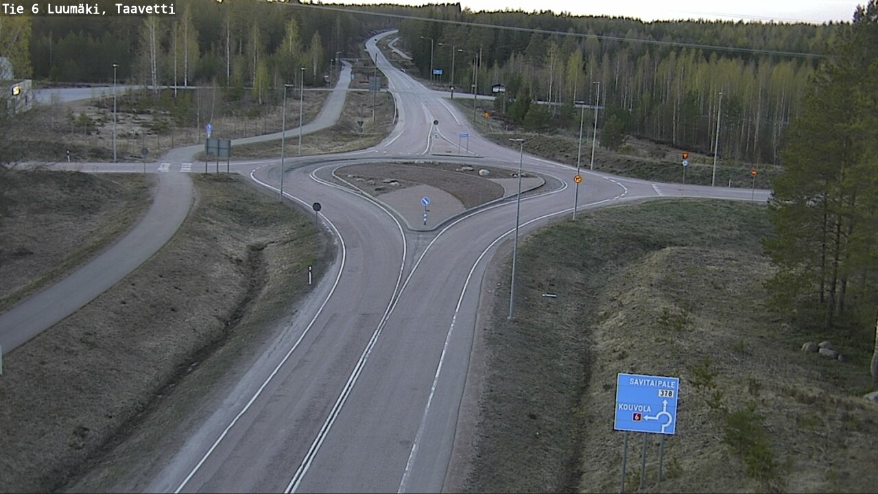 Weather Camera Image Väg 6 Luumäki, Taavetti, Luumäki, Etelä-Karjala