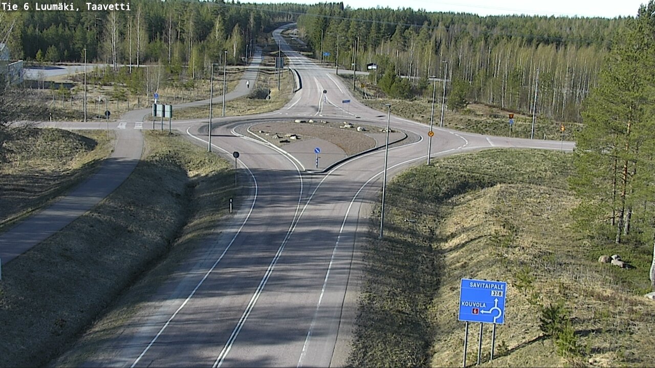 Weather Camera Image Väg 6 Luumäki, Taavetti, Luumäki, Etelä-Karjala