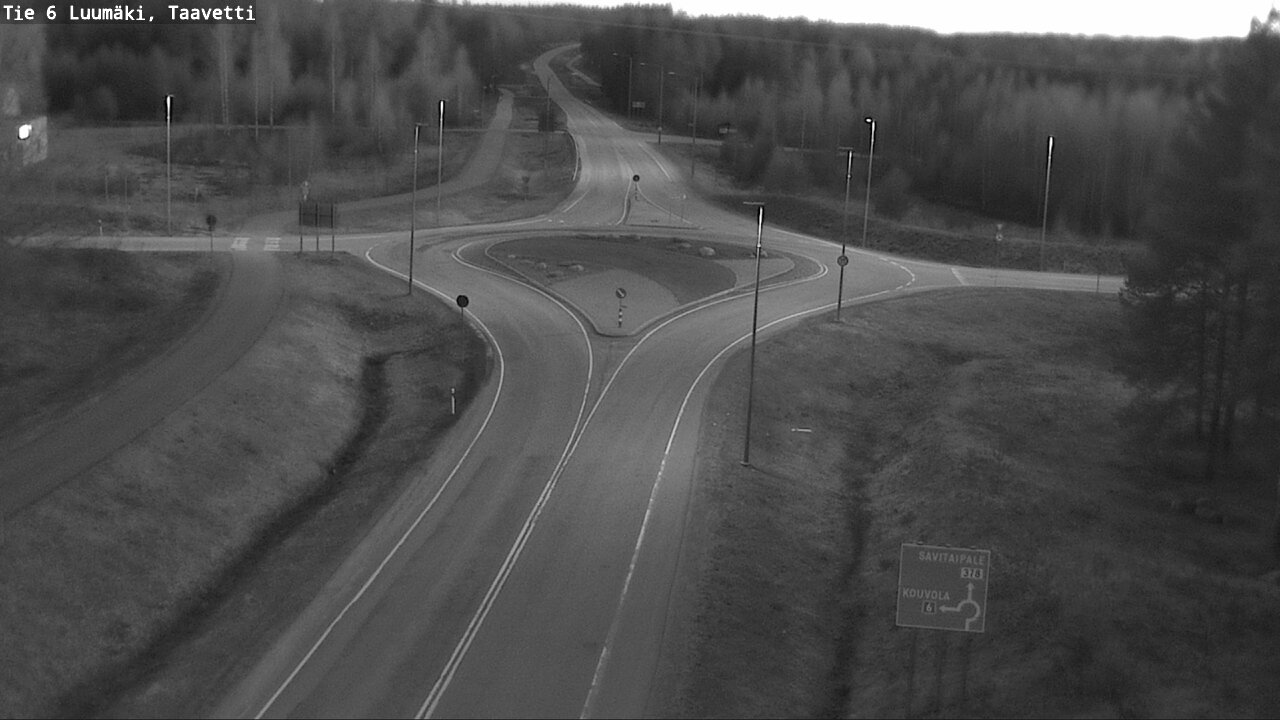 Weather Camera Image Väg 6 Luumäki, Taavetti, Luumäki, Etelä-Karjala