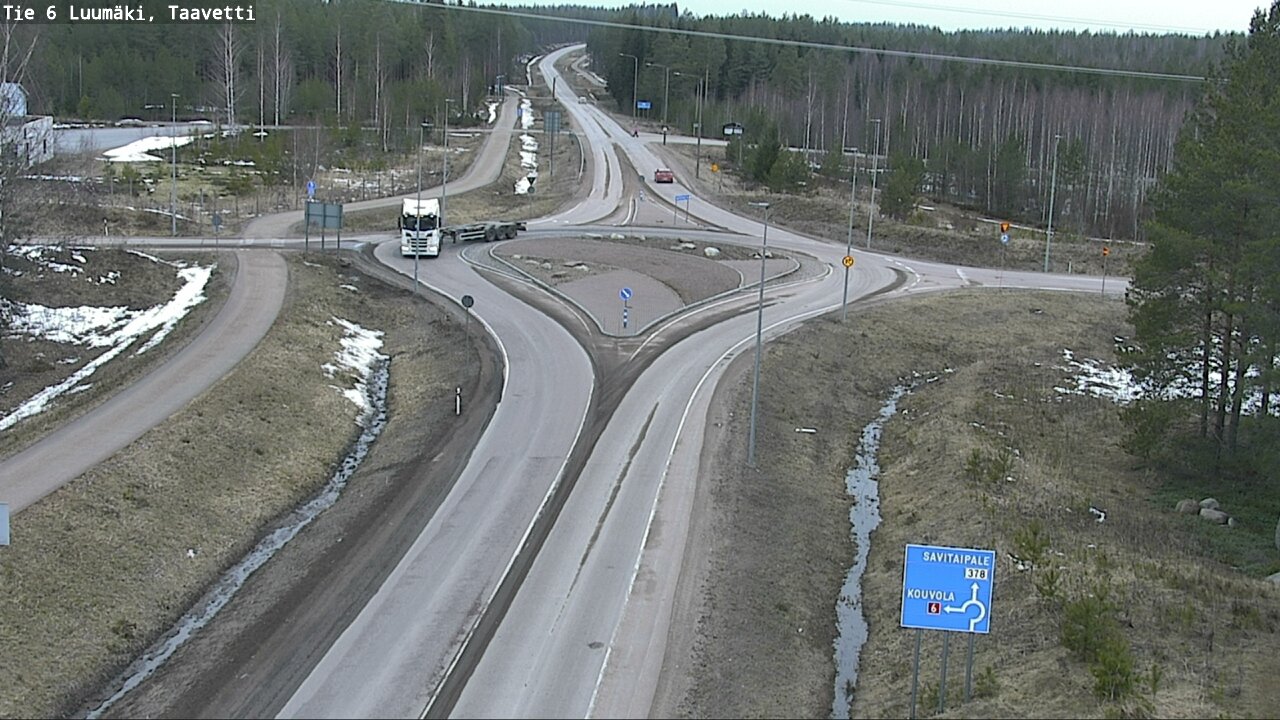Weather Camera Image Väg 6 Luumäki, Taavetti, Luumäki, Etelä-Karjala