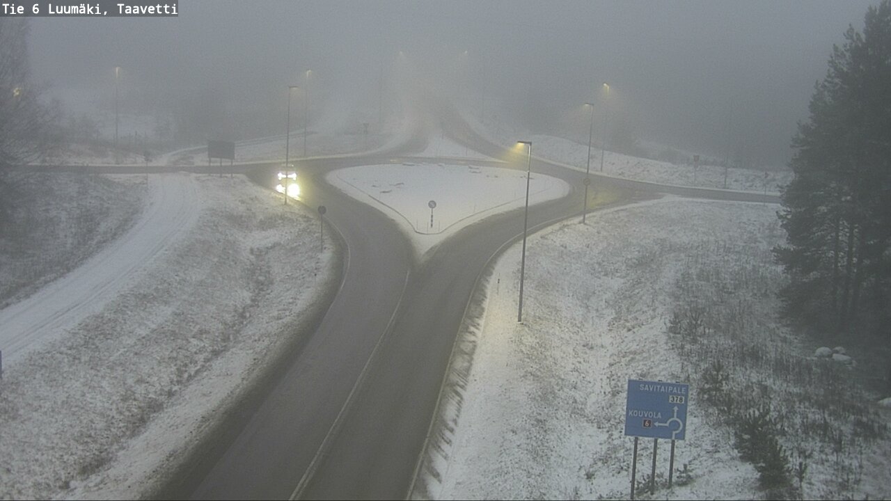 Weather Camera Image Väg 6 Luumäki, Taavetti, Luumäki, Etelä-Karjala