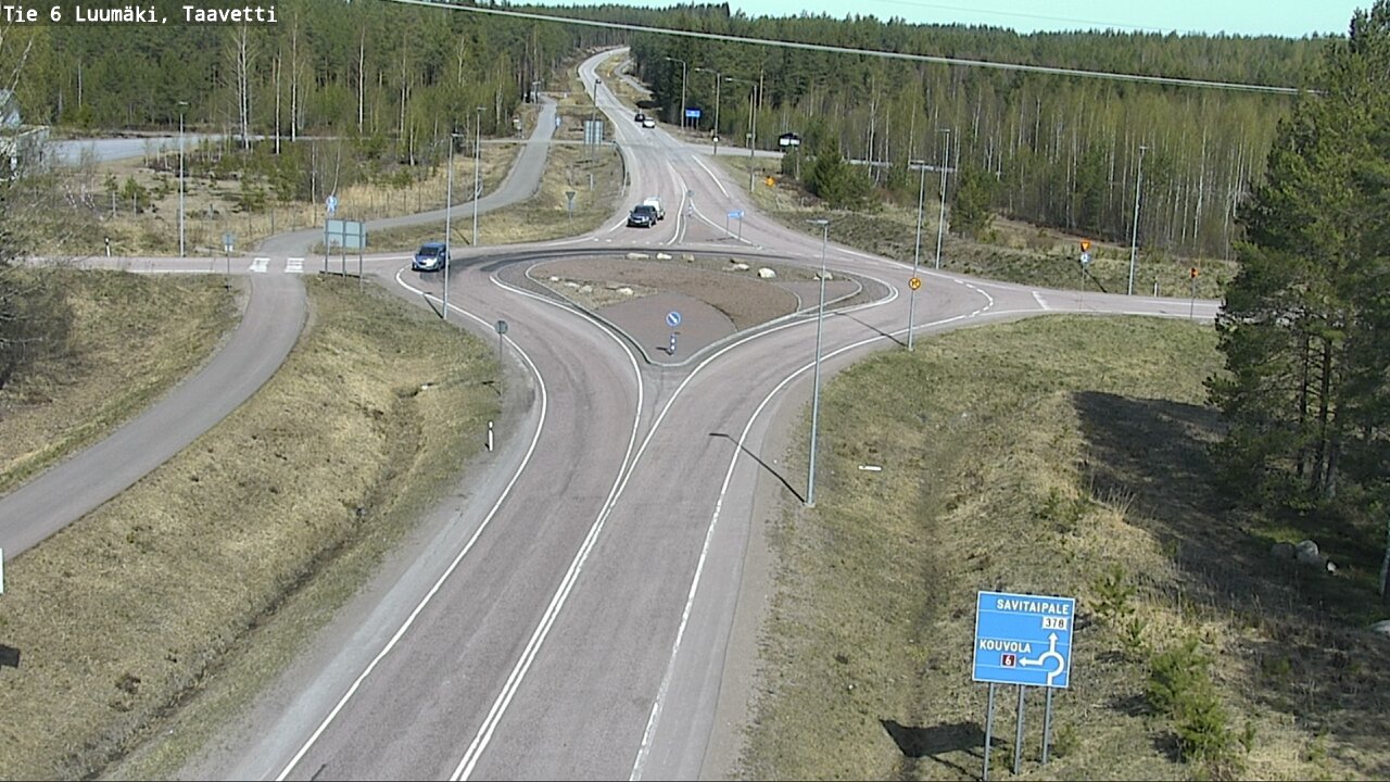 Weather Camera Image Road 6 Luumäki, Taavetti, Luumäki, Etelä-Karjala