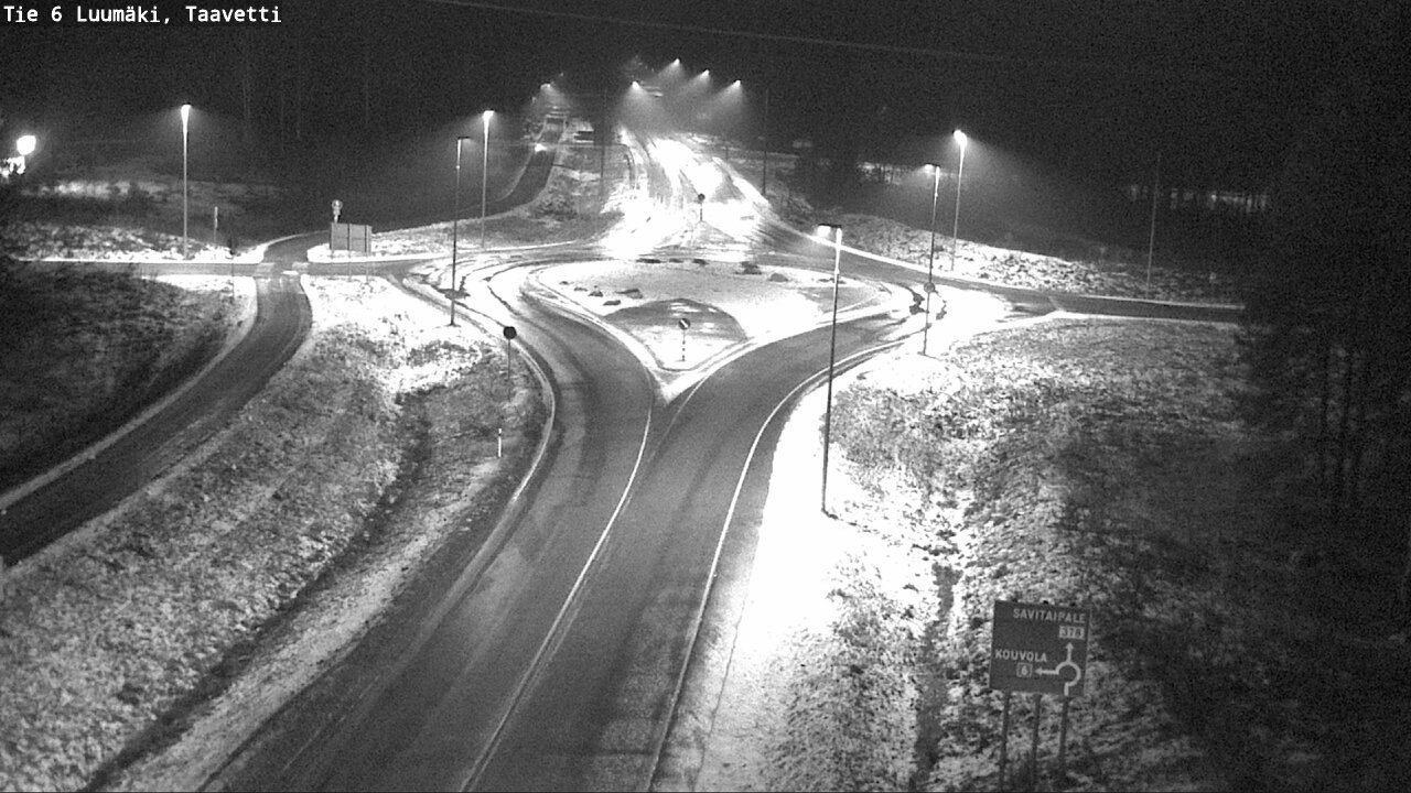 Weather Camera Image Väg 6 Luumäki, Taavetti, Luumäki, Etelä-Karjala
