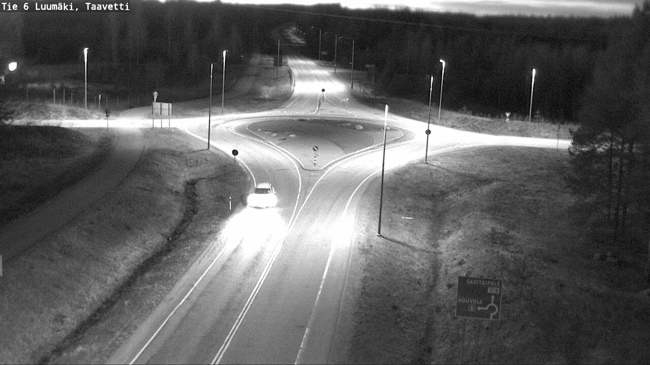 Weather Camera Image Väg 6 Luumäki, Taavetti, Luumäki, Etelä-Karjala