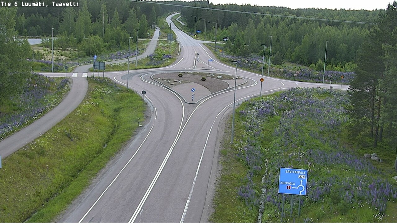 Weather Camera Image Road 6 Luumäki, Taavetti, Luumäki, Etelä-Karjala
