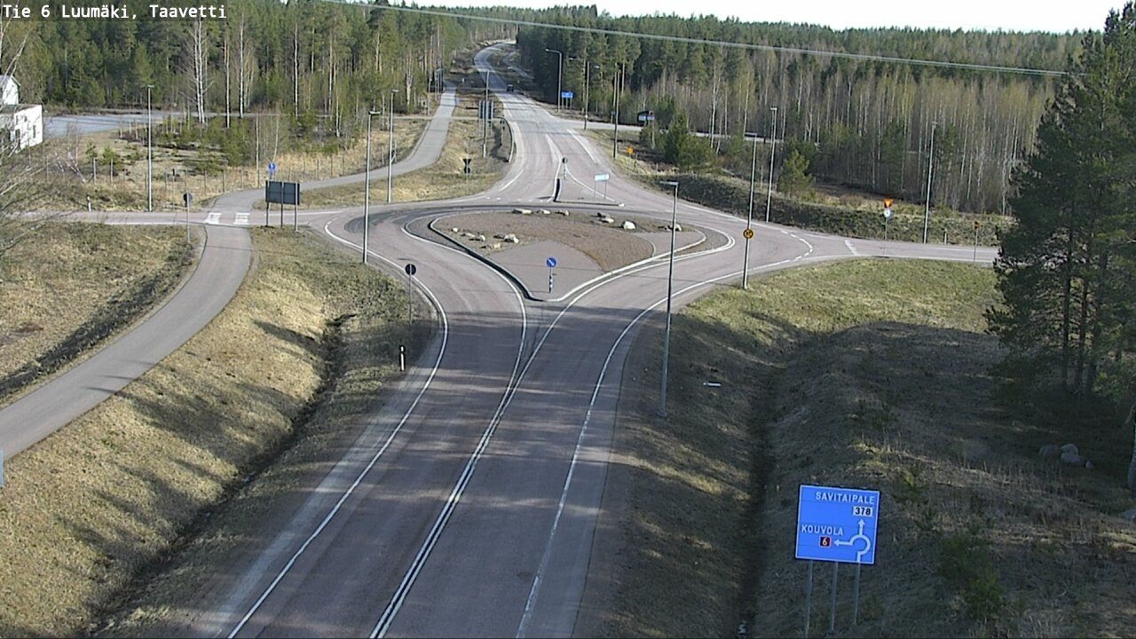 Weather Camera Image Väg 6 Luumäki, Taavetti, Luumäki, Etelä-Karjala