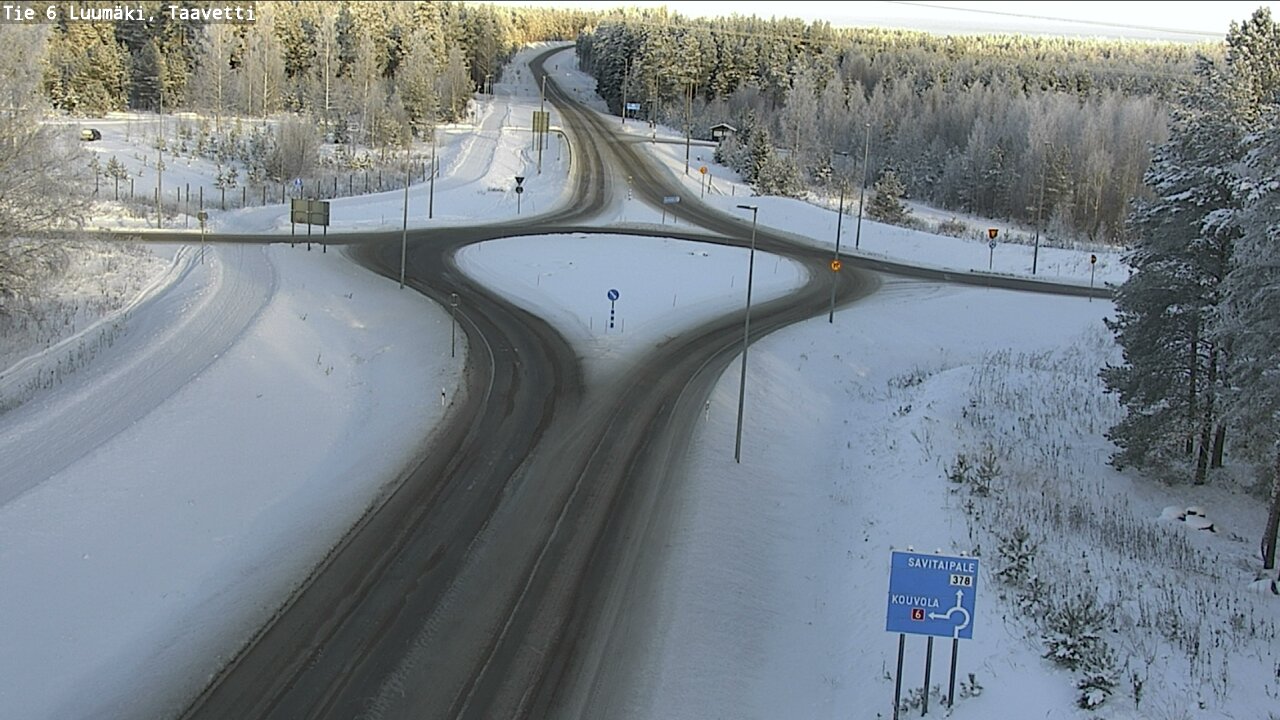 Weather Camera Image Road 6 Luumäki, Taavetti, Luumäki, Etelä-Karjala