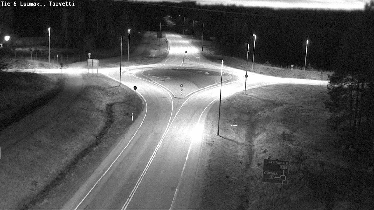 Weather Camera Image Väg 6 Luumäki, Taavetti, Luumäki, Etelä-Karjala