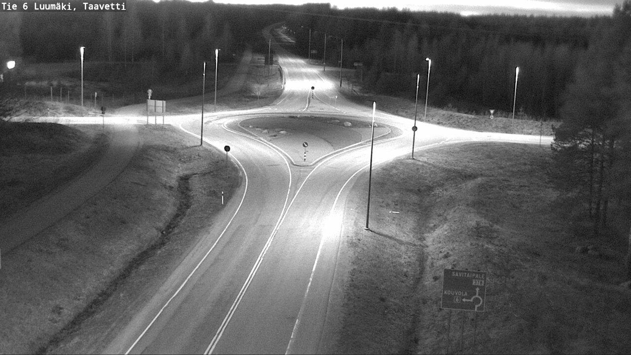 Weather Camera Image Väg 6 Luumäki, Taavetti, Luumäki, Etelä-Karjala
