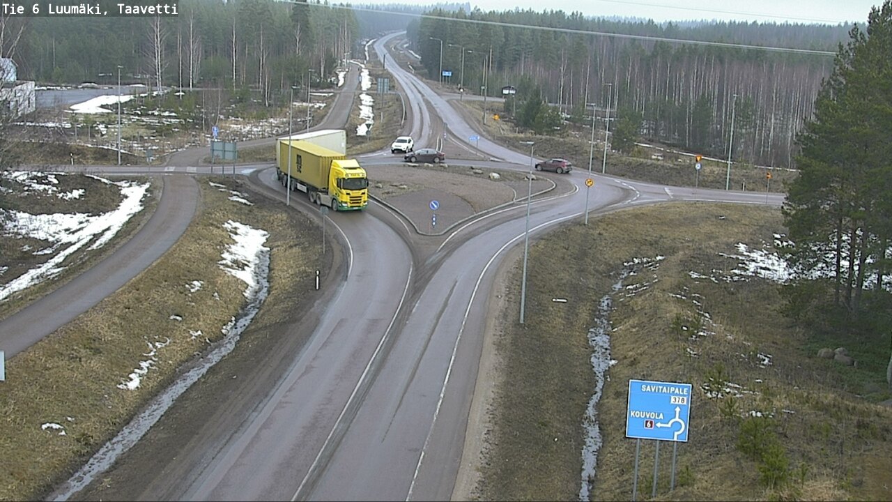 Weather Camera Image Väg 6 Luumäki, Taavetti, Luumäki, Etelä-Karjala