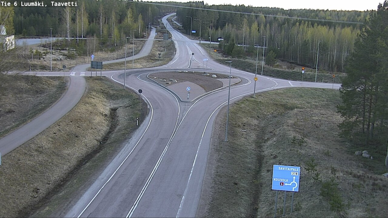 Weather Camera Image Väg 6 Luumäki, Taavetti, Luumäki, Etelä-Karjala