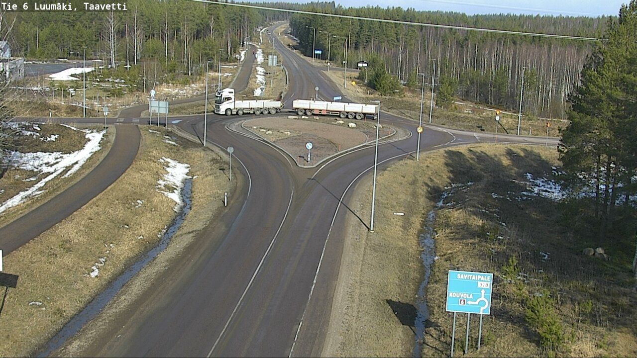 Weather Camera Image Väg 6 Luumäki, Taavetti, Luumäki, Etelä-Karjala
