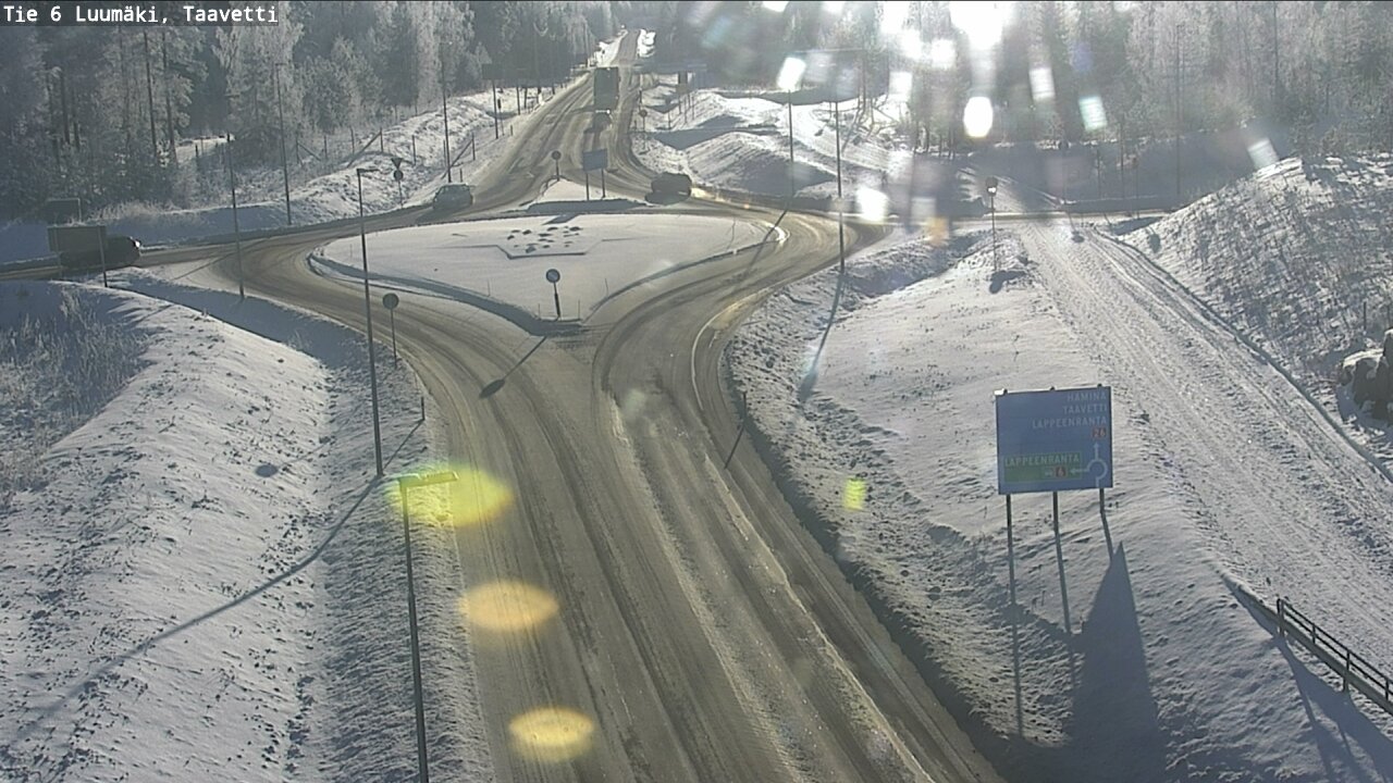 Weather Camera Image Road 6 Luumäki, Taavetti, Luumäki, Etelä-Karjala