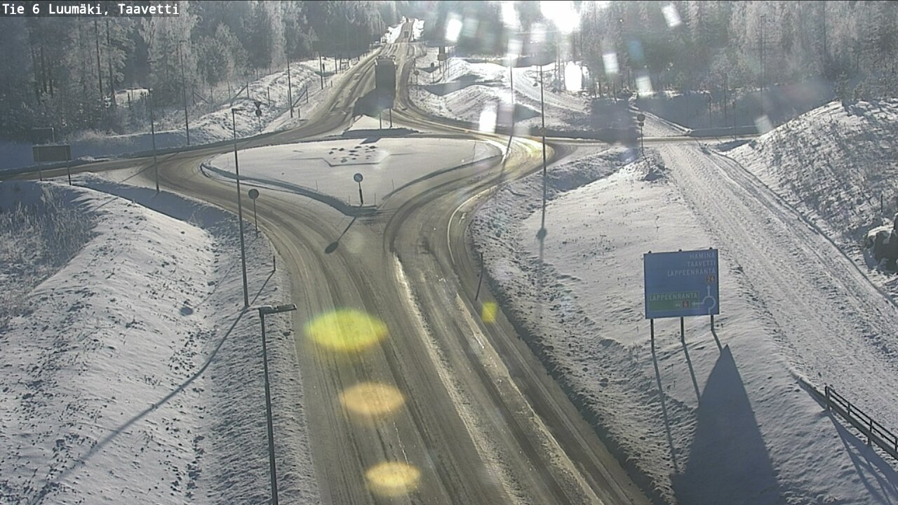 Weather Camera Image Road 6 Luumäki, Taavetti, Luumäki, Etelä-Karjala