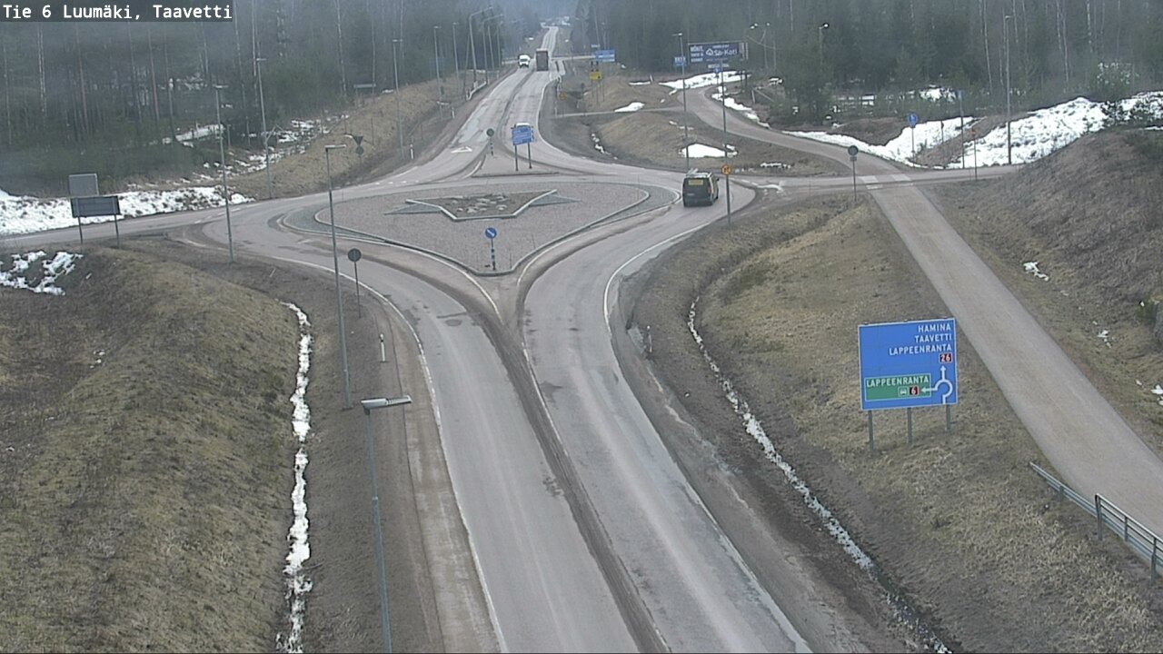 Weather Camera Image Väg 6 Luumäki, Taavetti, Luumäki, Etelä-Karjala