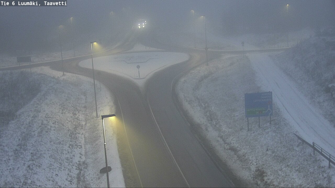 Weather Camera Image Väg 6 Luumäki, Taavetti, Luumäki, Etelä-Karjala