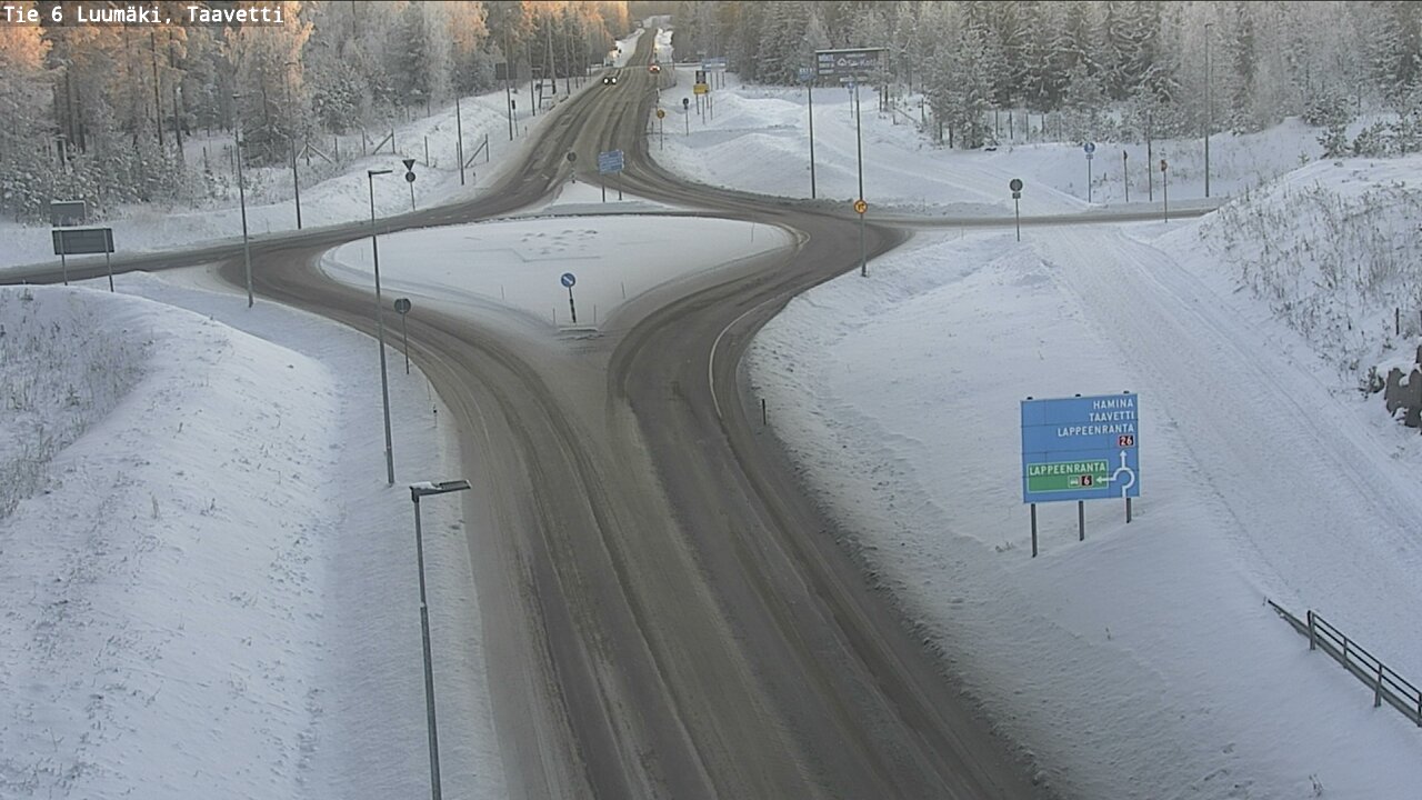 Weather Camera Image Road 6 Luumäki, Taavetti, Luumäki, Etelä-Karjala