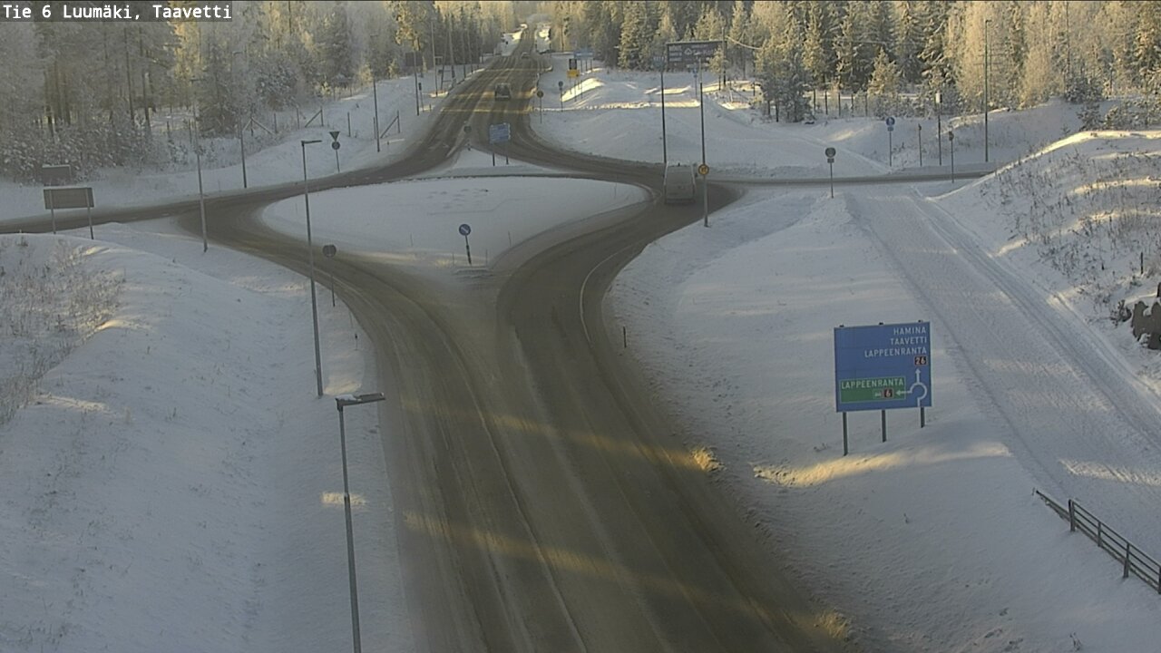 Weather Camera Image Väg 6 Luumäki, Taavetti, Luumäki, Etelä-Karjala